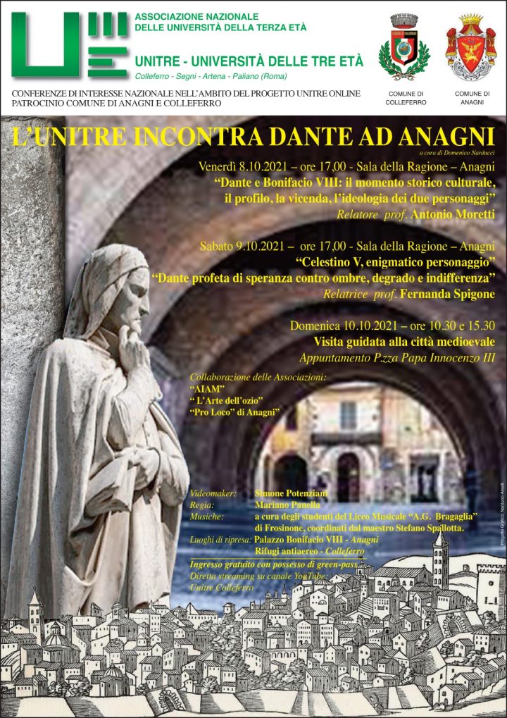 08 Ottobre 2021 - L'UNITRE INCONTRA DANTE AD ANAGNI