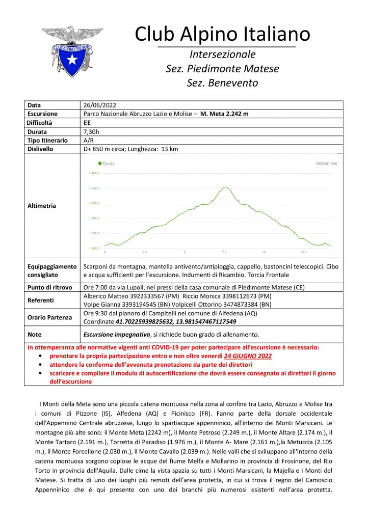 26.06.2022 – Monte Meta