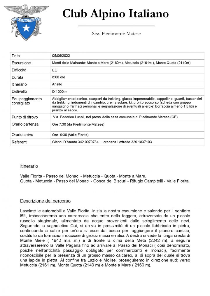 05.06.2022 – Monti delle Mainarde