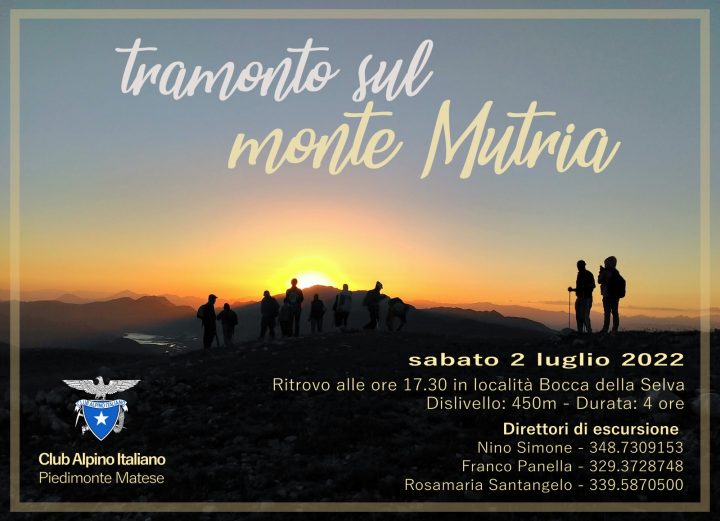 02.07.2022 - Tramonto sul Monte Mutria
