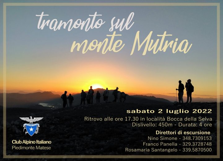 02.07.2022 – Tramonto sul Monte Mutria
