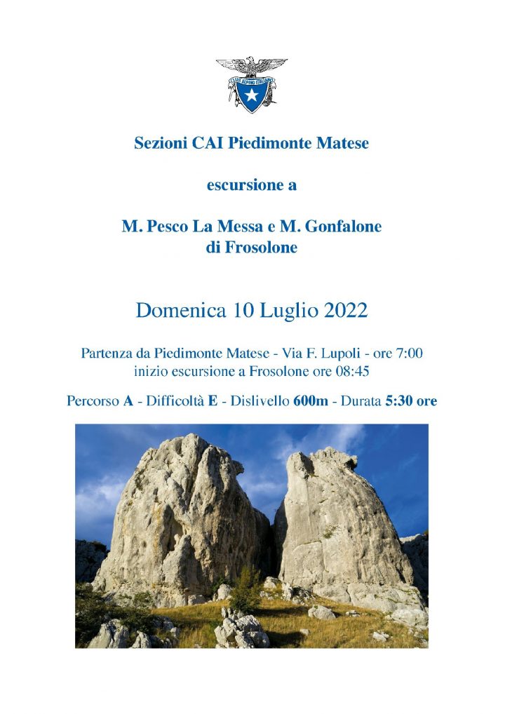 10.07.2022 - Monte Pesco La Messa e Monte Gonfalone - Frosolone