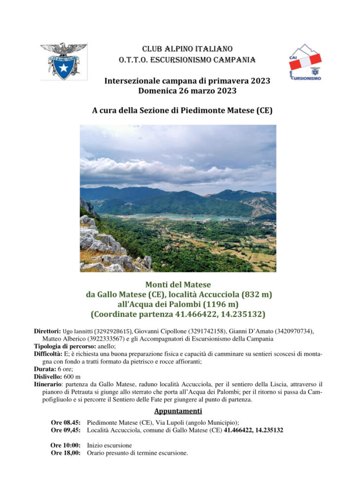 26 Marzo 2023 – Intersezionale campana