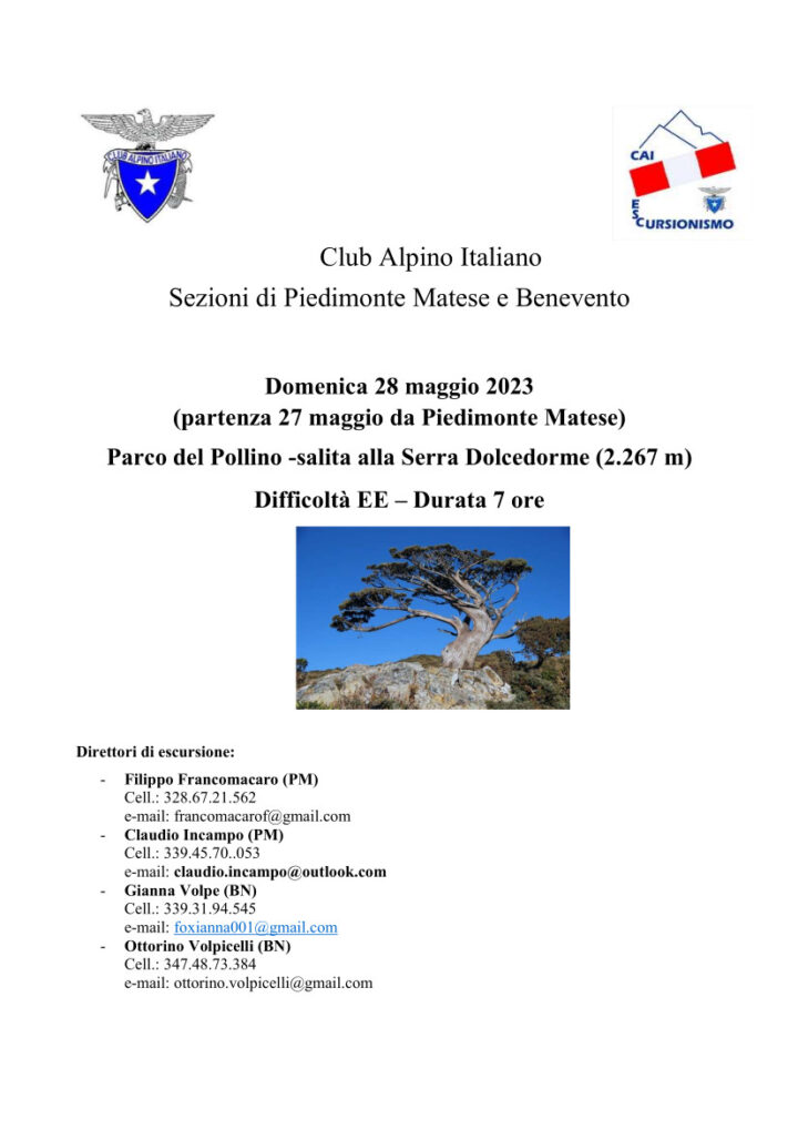 28/05/2023 – SERRA DOLCEDORME