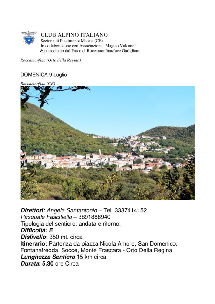 09/07/2023 - ROCCAMONFINA - ORTO DELLA REGINA
