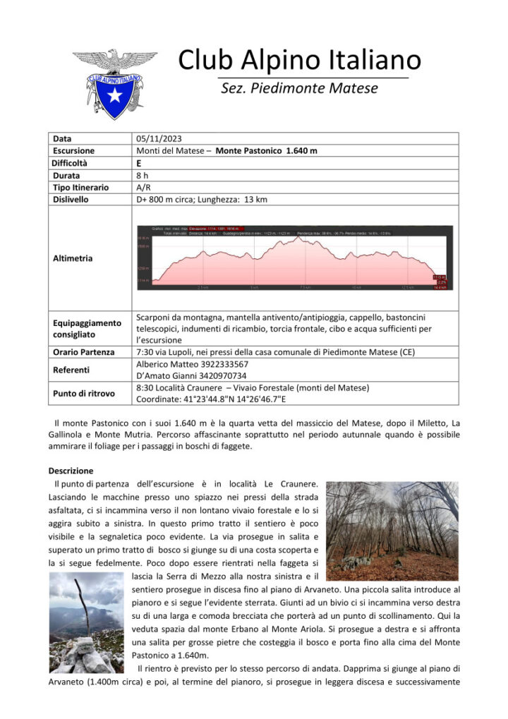 05/11/2023 - MONTE PASTONICO