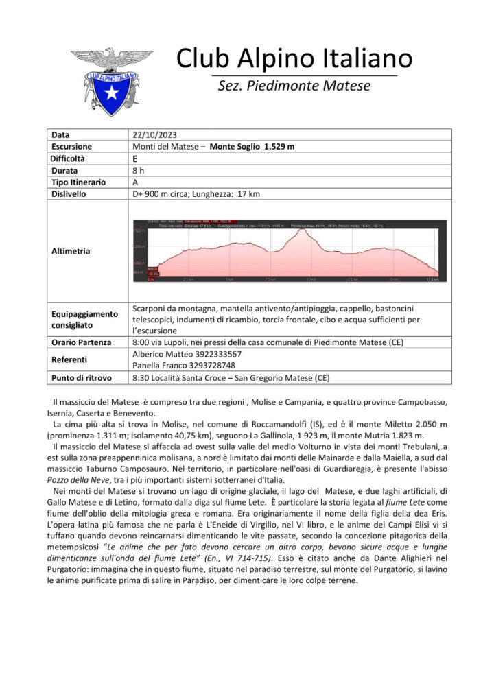 22/10/2023 – MONTE SOGLIO