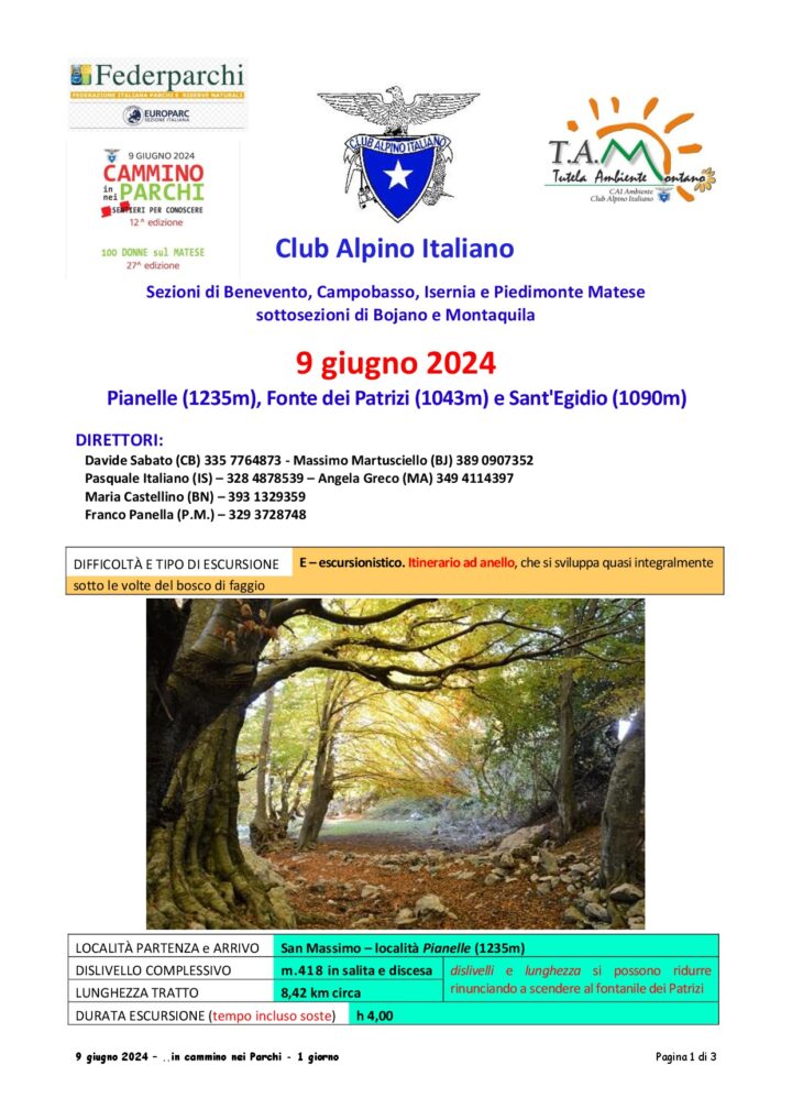 09/06/2024 – Pianelle (1235m), Fonte dei Patrizi (1043m) e Sant’Egidio (1090m)