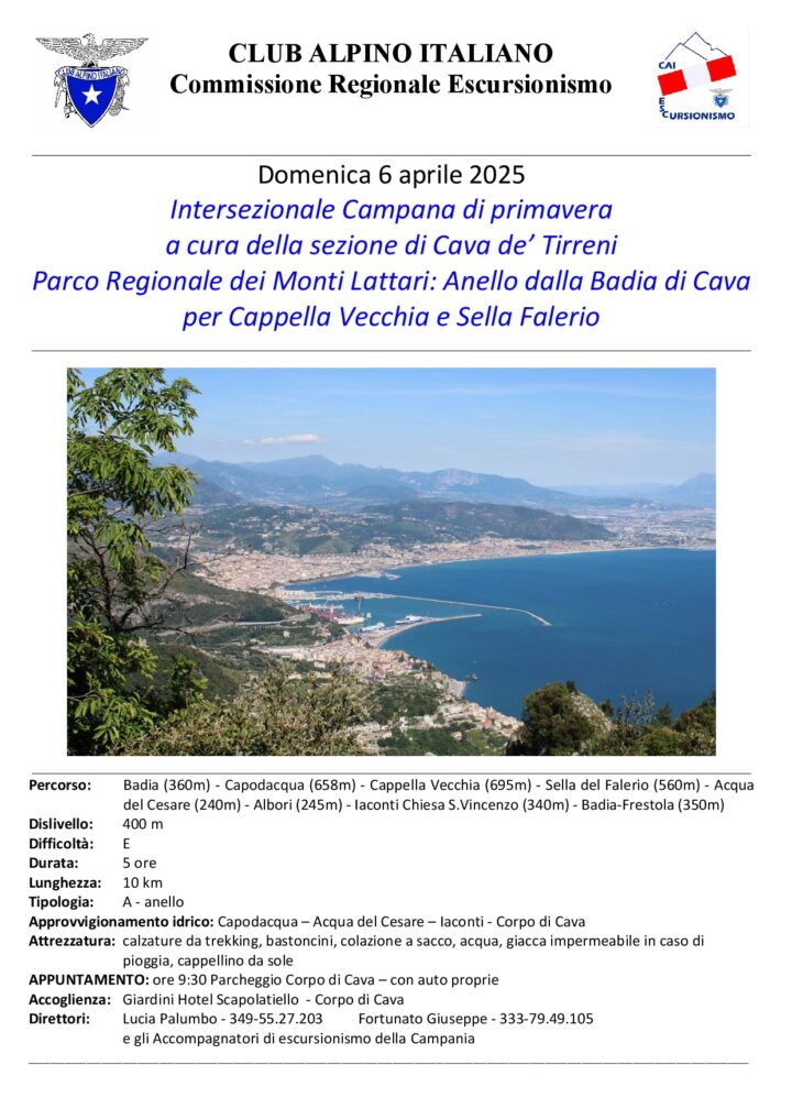 Domenica 06/04/2025 – Intersezionale campana di primavera.