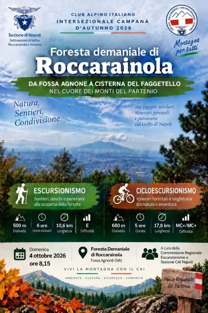 Domenica 04/10/2026 - INTERSEZIONALE CAMPANA CICLOESCURSIONISMO Domenica 04/10/2026 - INTERSEZIONALE CAMPANA CICLOESCURSIONISMO